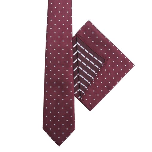 Black Mixed Pattern Tie and Pocket Square 3pc Gift Box Set