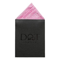 Baby Pink Paisley Pre-Folded Pocket Square One Peak