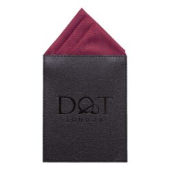 Aubergine Purple Plain Twill Pre-Folded Pocket Square Fold