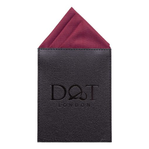 Aubergine Purple Plain Twill Pre-Folded Pocket Square Fold