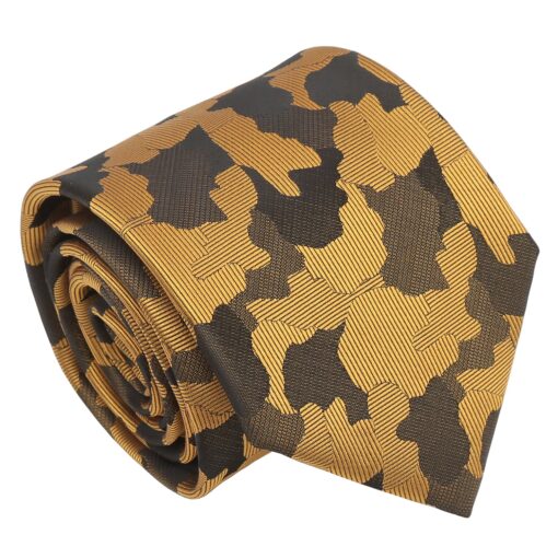 Gold Camouflage Tie