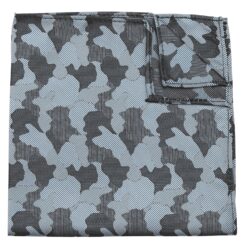 Baby Blue Camouflage Pocket Square