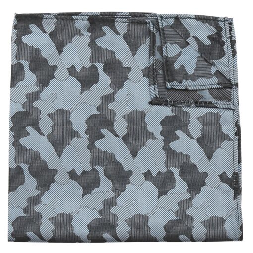 Baby Blue Camouflage Pocket Square