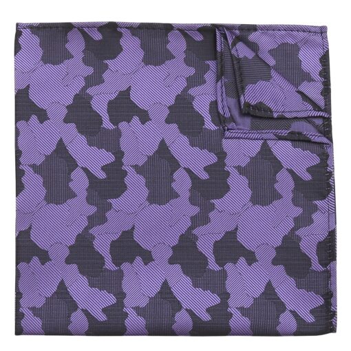Baby Blue Camouflage Pocket Square