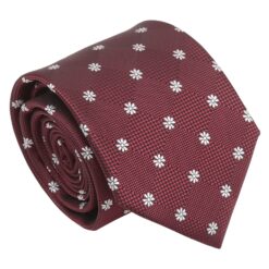 Black Floral Daisy Tie