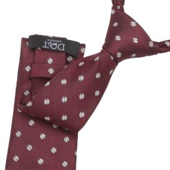 Black Floral Daisy Tie