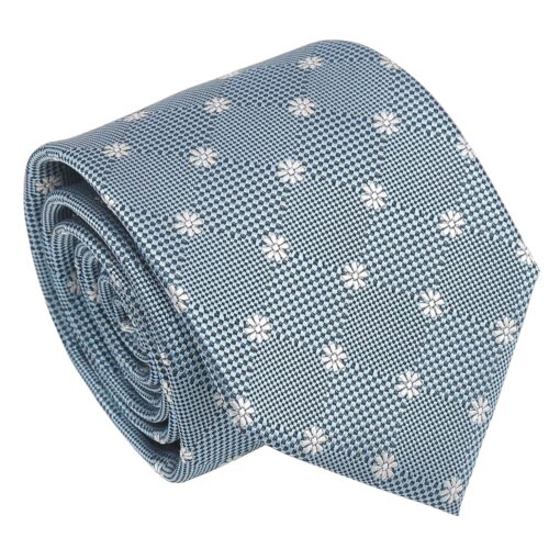 Black Floral Daisy Tie