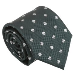 Black Floral Daisy Tie