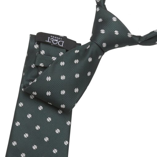 Black Floral Daisy Tie