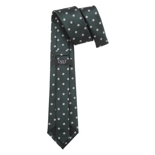 Black Floral Daisy Tie
