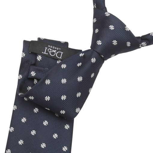 Black Floral Daisy Tie