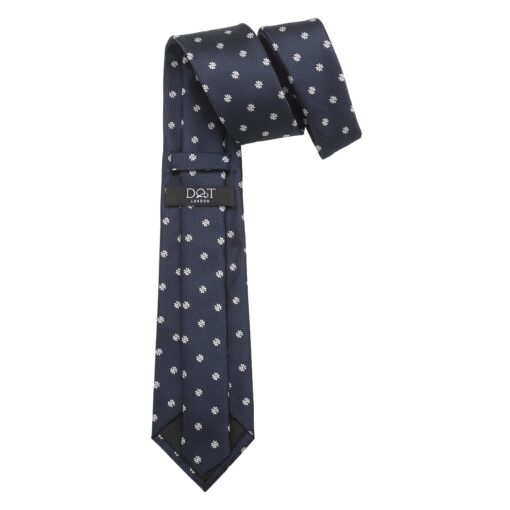 Black Floral Daisy Tie