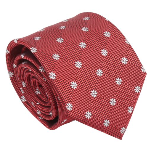 Black Floral Daisy Tie