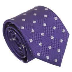 Black Floral Daisy Tie