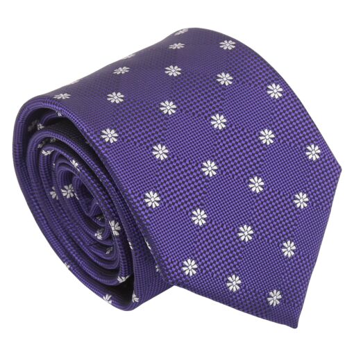 Black Floral Daisy Tie