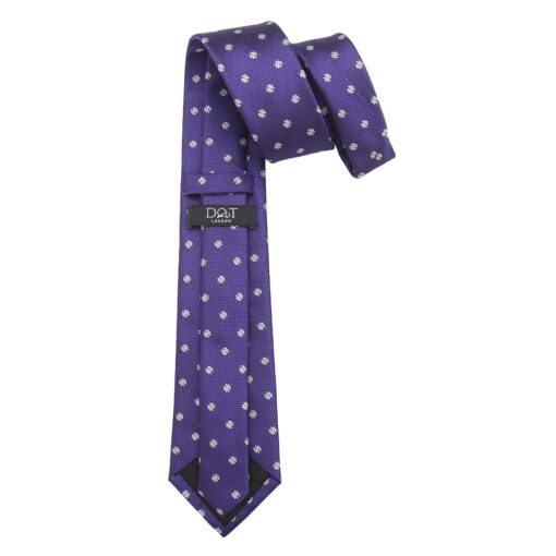 Black Floral Daisy Tie