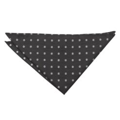 Black Floral Daisy Pocket Square