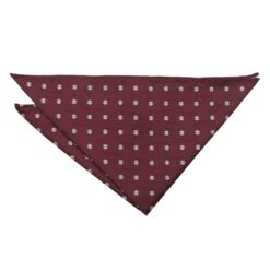 Black Floral Daisy Pocket Square