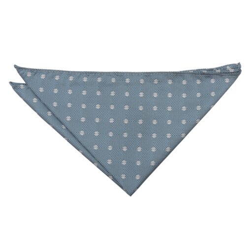 Black Floral Daisy Pocket Square