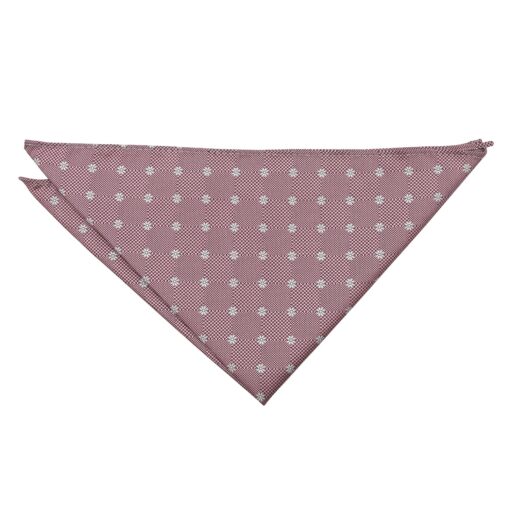 Black Floral Daisy Pocket Square