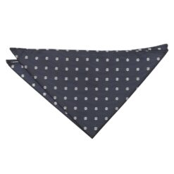 Black Floral Daisy Pocket Square