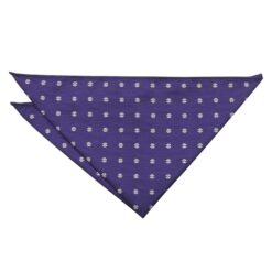 Black Floral Daisy Pocket Square