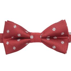 Black Floral Daisy Pre-Tied Bow Tie