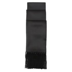 Black Satin Dress Scarf