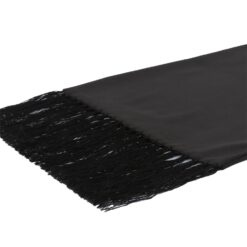 Black Satin Dress Scarf