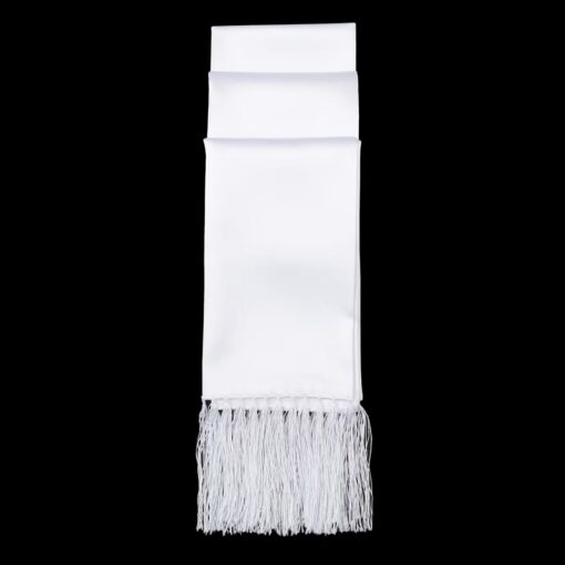 White Satin Dress Scarf