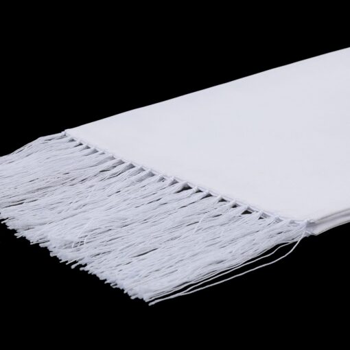 White Satin Dress Scarf