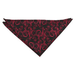 Black & Gold Filigree Pocket Square
