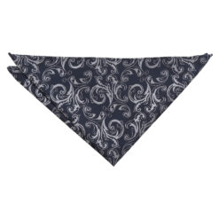 Black & Gold Filigree Pocket Square