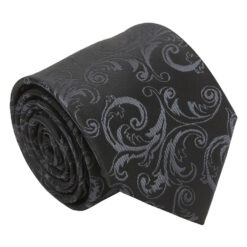 Black & Gold Filigree Tie
