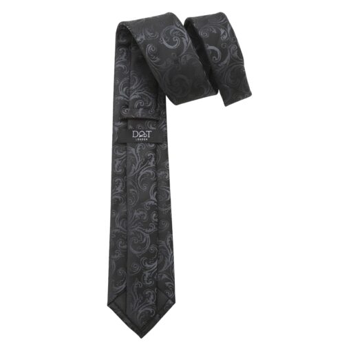 Black & Gold Filigree Tie