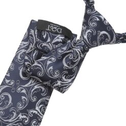 Black & Gold Filigree Tie