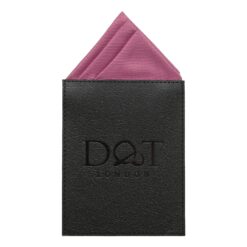 Aubergine Purple Plain Twill Pre-Folded Pocket Square Fold