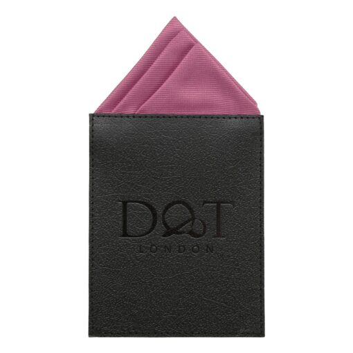 Aubergine Purple Plain Twill Pre-Folded Pocket Square Fold