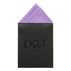 Aubergine Purple Plain Twill Pre-Folded Pocket Square Fold