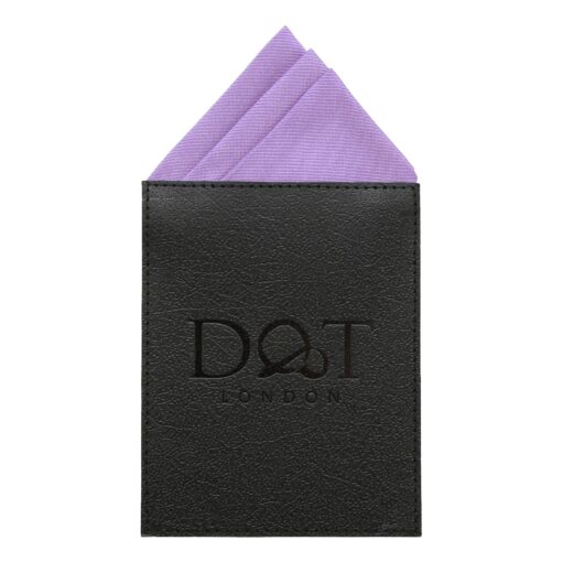 Aubergine Purple Plain Twill Pre-Folded Pocket Square Fold