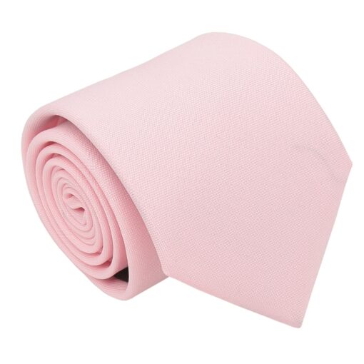 Baby Pink Plain Matt Tie