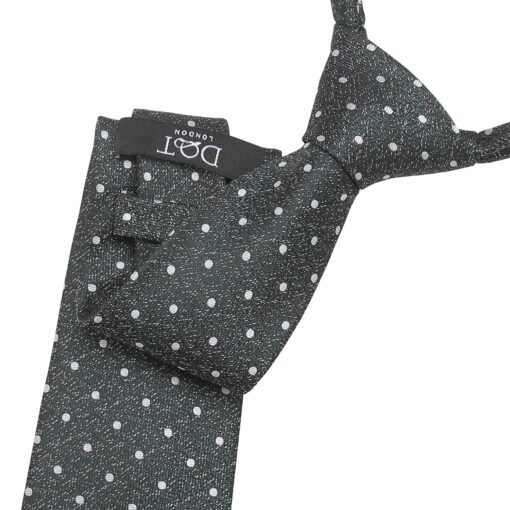 Emerald Green Melange Polka Dot Tie