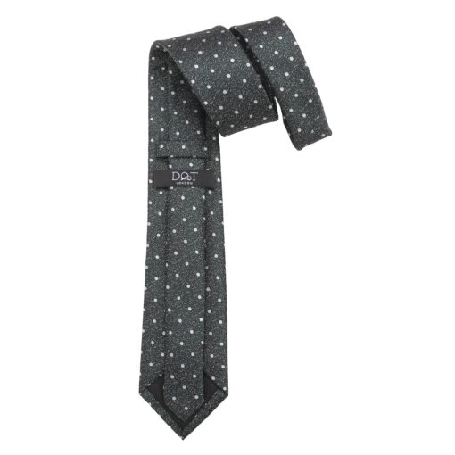 Emerald Green Melange Polka Dot Tie
