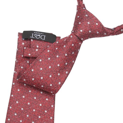 Red Melange Polka Dot Tie