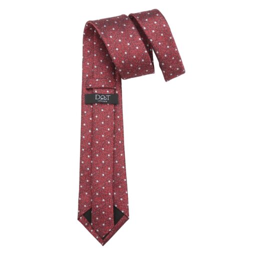 Red Melange Polka Dot Tie