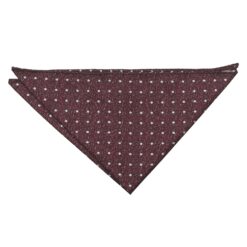 Burgundy Melange Polka Dot Pocket Square