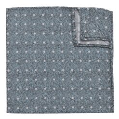 Dusty Pink Melange Polka Dot Pocket Square