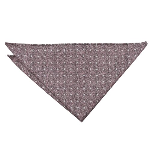 Dusty Pink Melange Polka Dot Pocket Square