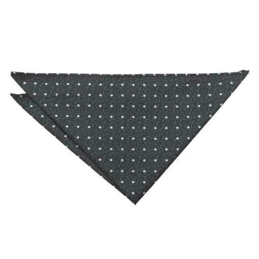 Emerald Green Melange Polka Dot Pocket Square