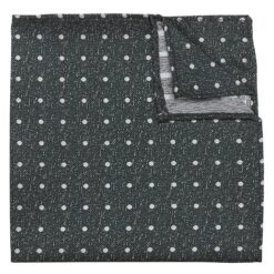 Emerald Green Melange Polka Dot Pocket Square